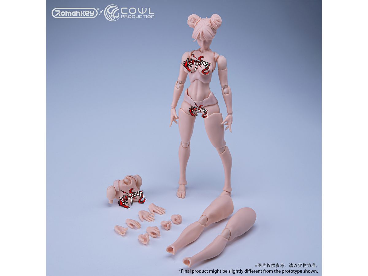 Romankey x COWL Super Movable Female Body (White) (Reissue)