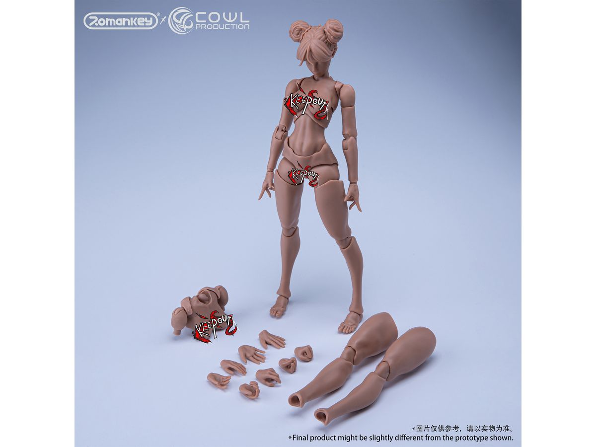 Romankey x COWL Super Movable Female Body (Tanned Skin) (Reissue)