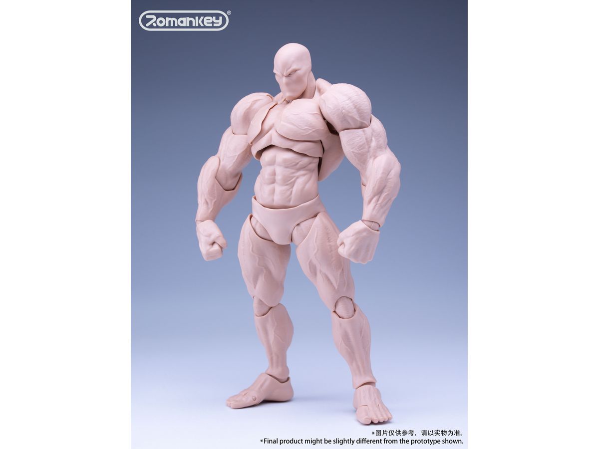 UMS003 Action Figure Male Body Big Guy White