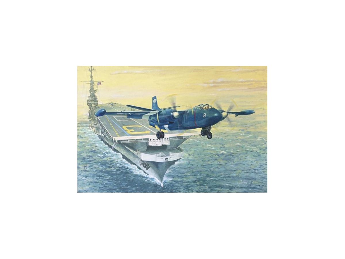U.S. North American AJ-1 Savage Carrier-Based Attack Aircraft with Nuclear Bomb