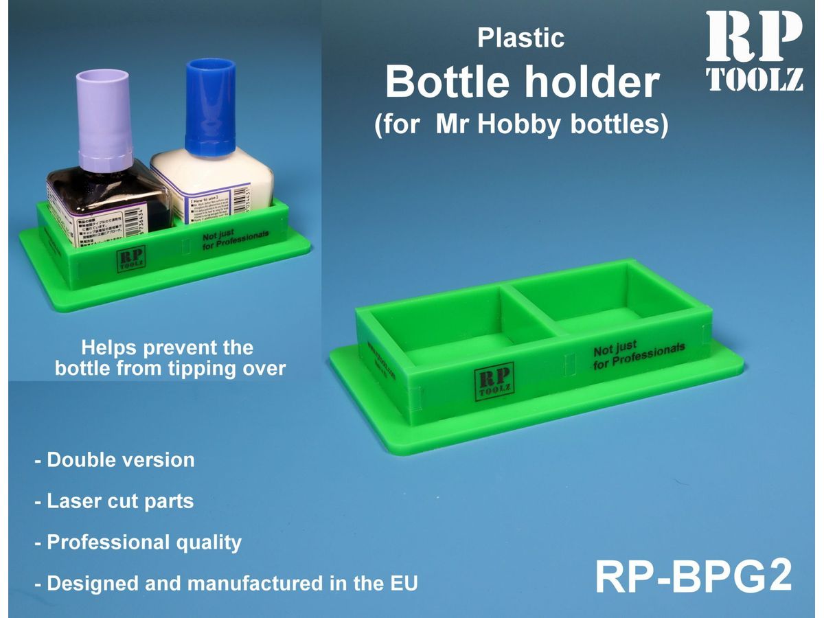 GSI Creos Square Bottle 40ml Plastic Holder for 2 Bottles (Green)