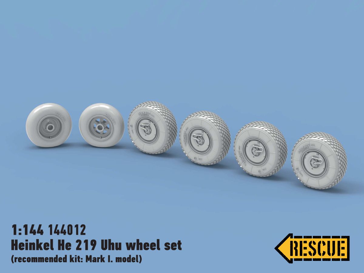 Heinkel He 219 Uhu wheel set (for Mark I)