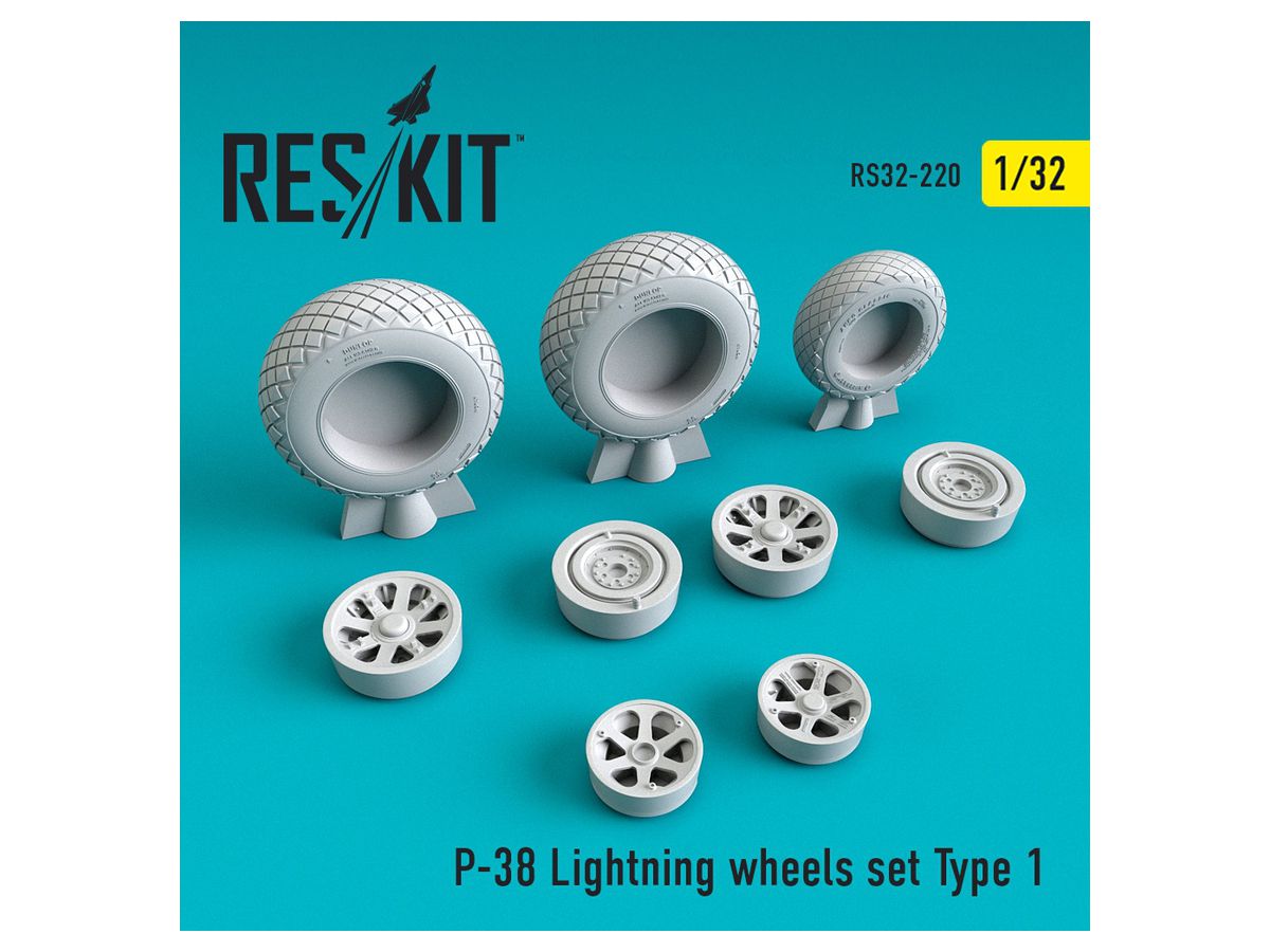 P-38 Lightning Wheels Set Type 1