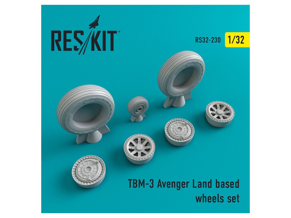 TBM-3 Avenger Land Based Wheels Set