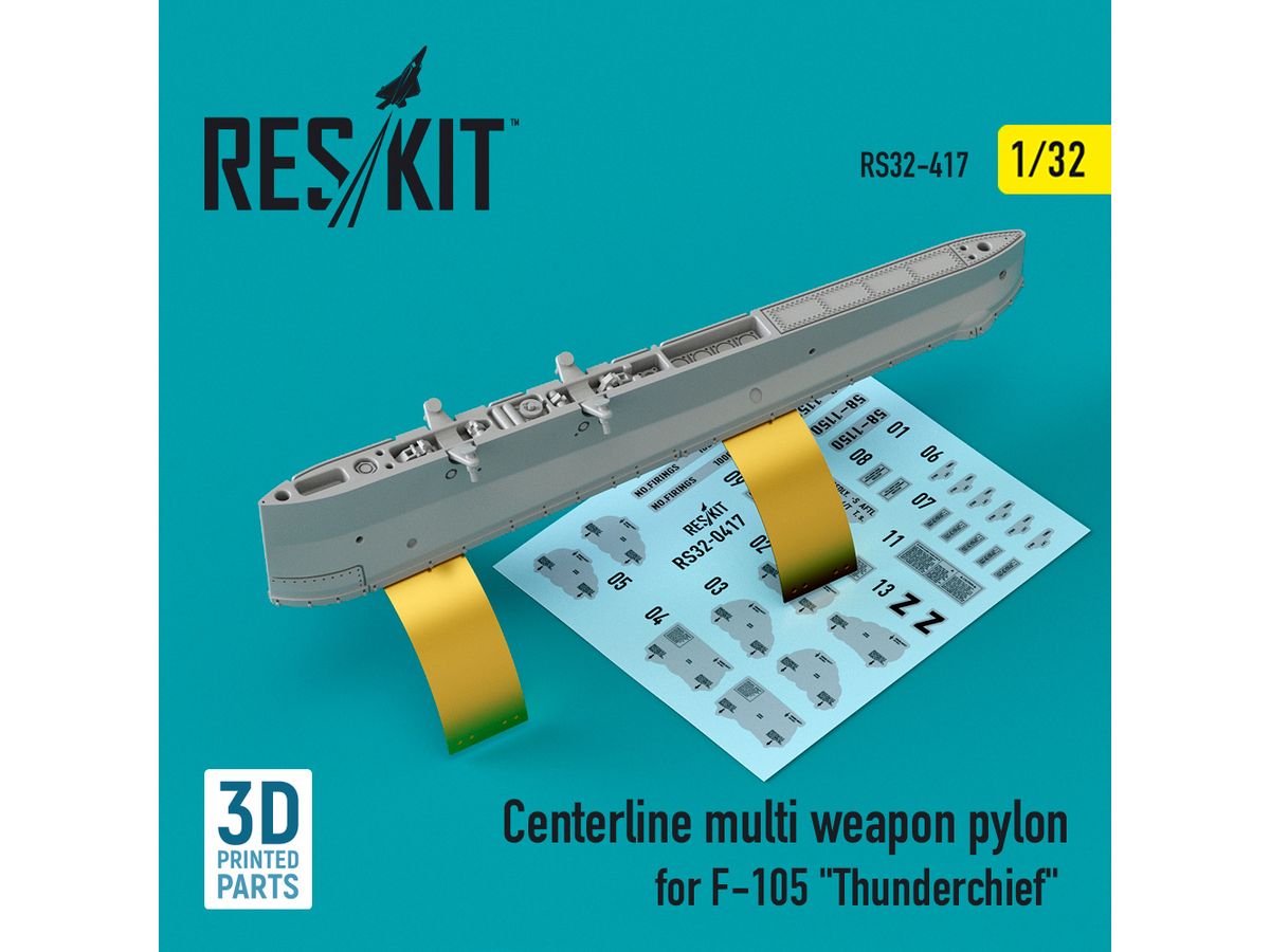 Centerline multi weapon pylon for F-105 Thunderchief (3D Printing)