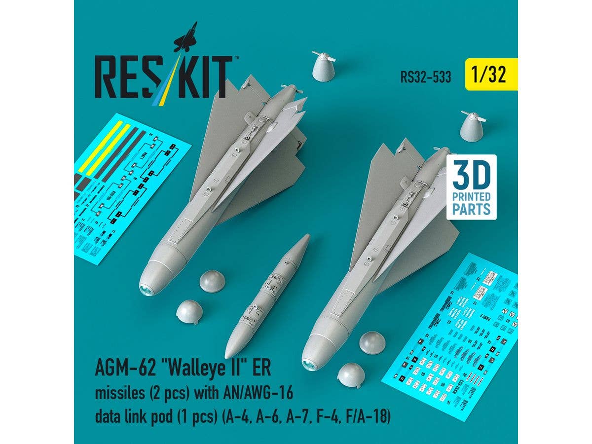 AGM-62 Walleye II ER missiles (2 pcs) with AN/AWG-16 data link pod (1 pcs)