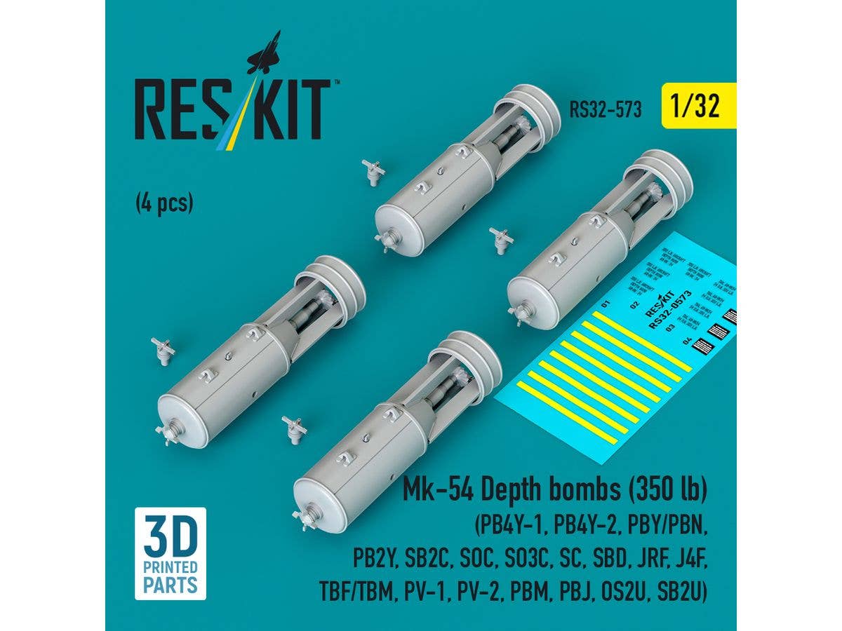 Mk-54 Depth bombs (350 lb) (4 pcs)