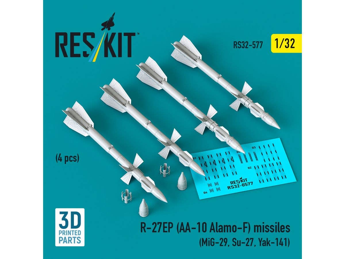 R-27EP (AA-10 Alamo-F) missiles (4 pcs)