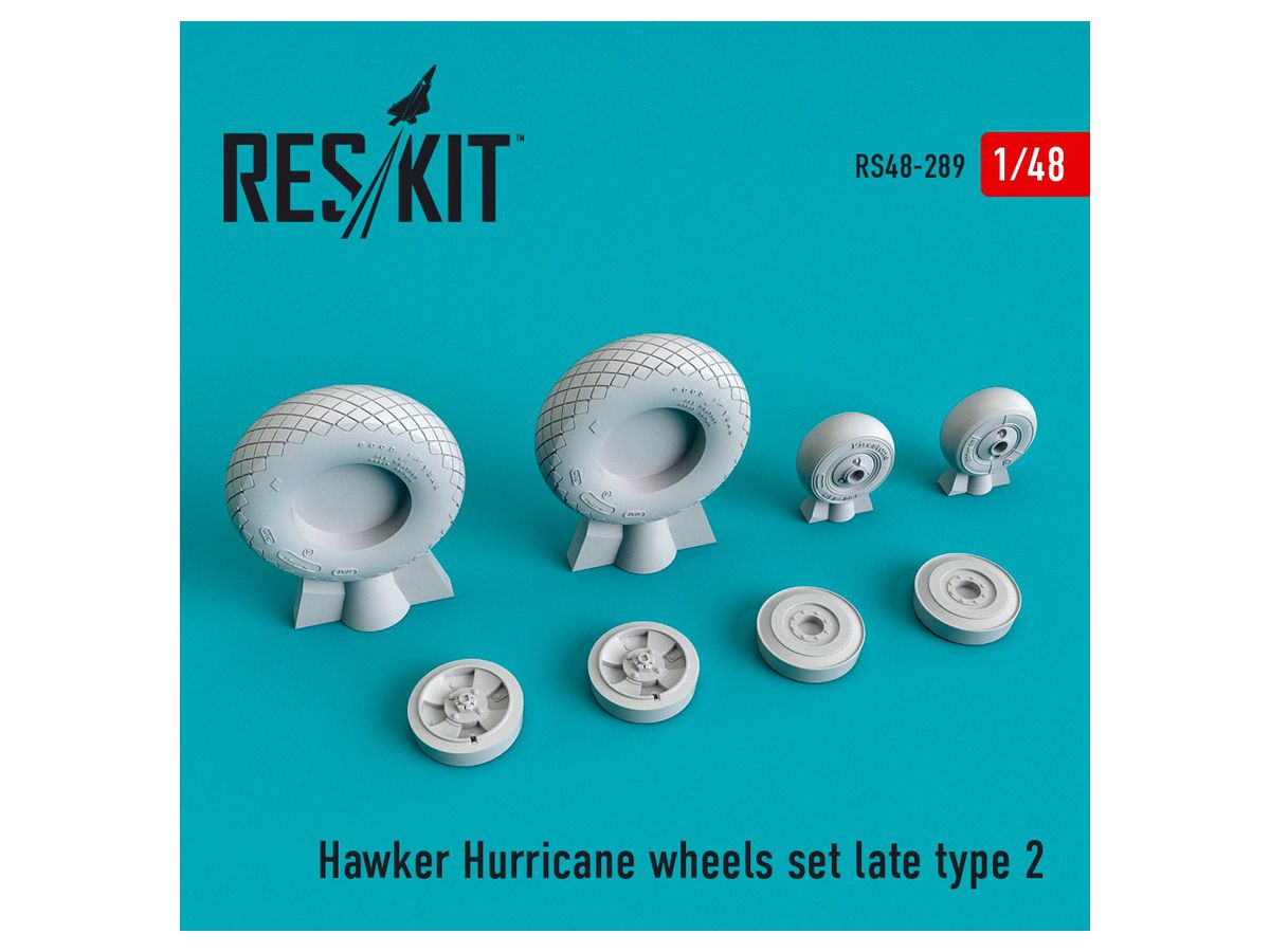 Hawker Hurricane wheels set late type 2