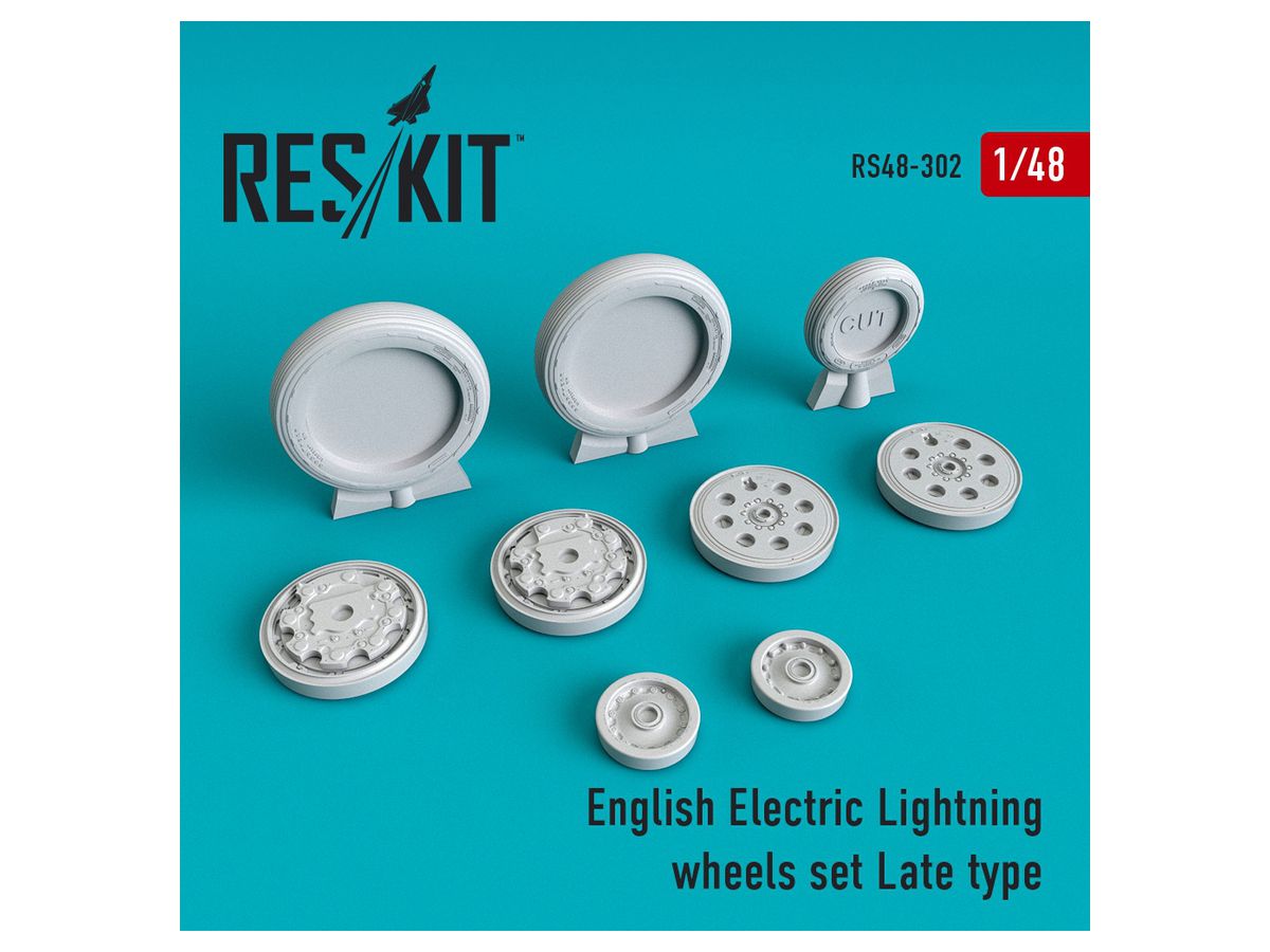 English Electric Lightning Wheels Set Late Type (for Airfix)