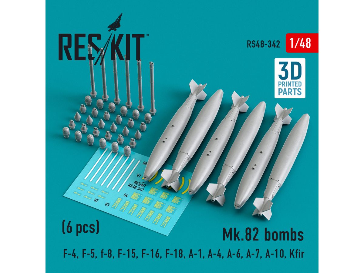 Mk.82 bombs (6 pcs) (3D Printed)