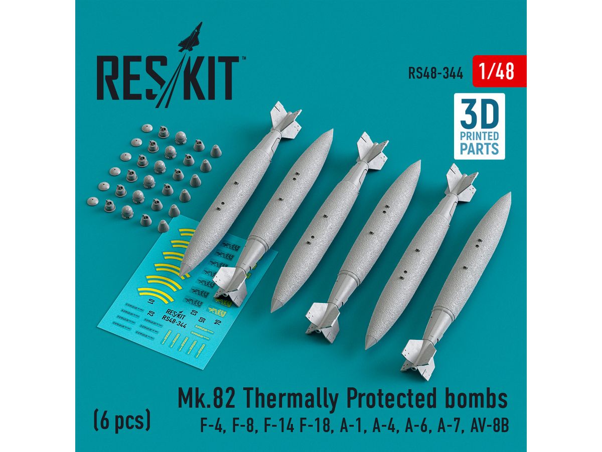 Mk.82 thermally protected bombs (6 pcs) (3D Printed)