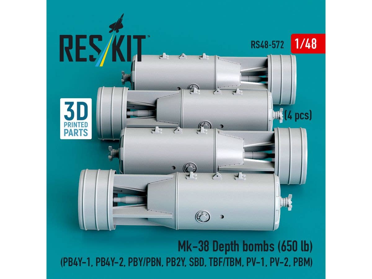 Mk-38 Depth bombs (650 lb) (4 pcs)