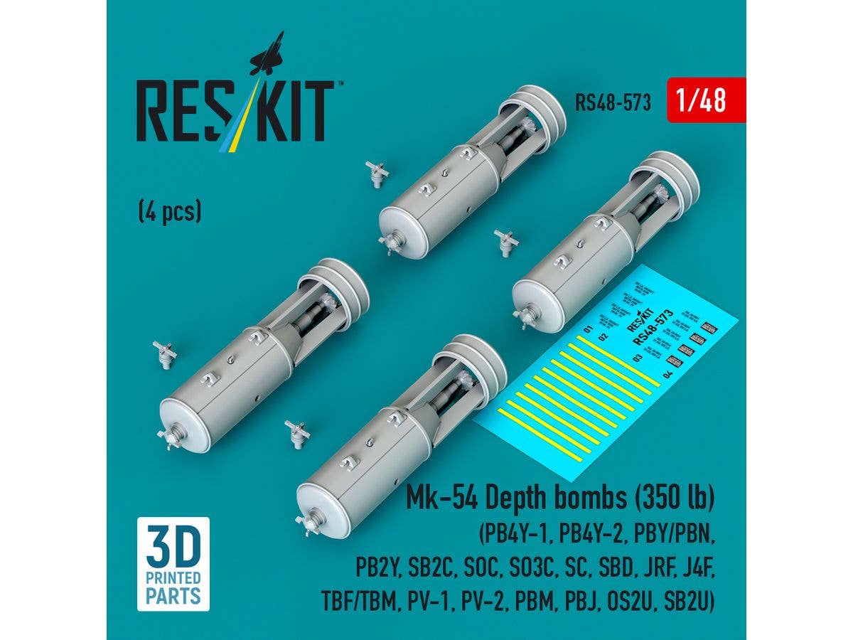 Mk-54 Depth bombs (350 lb) (4 pcs)