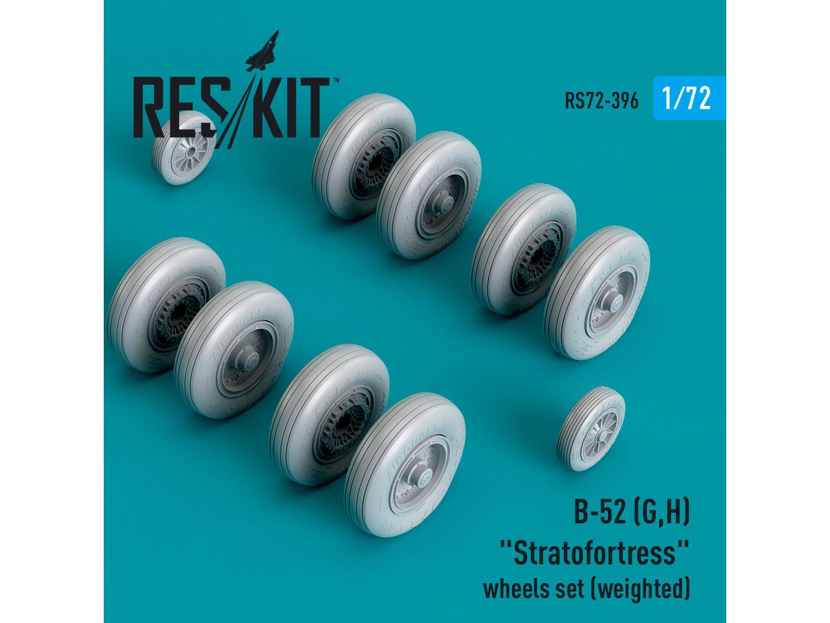B-52 (G,H) Stratofortress wheels set (weighted) (Resin & 3D Printed)
