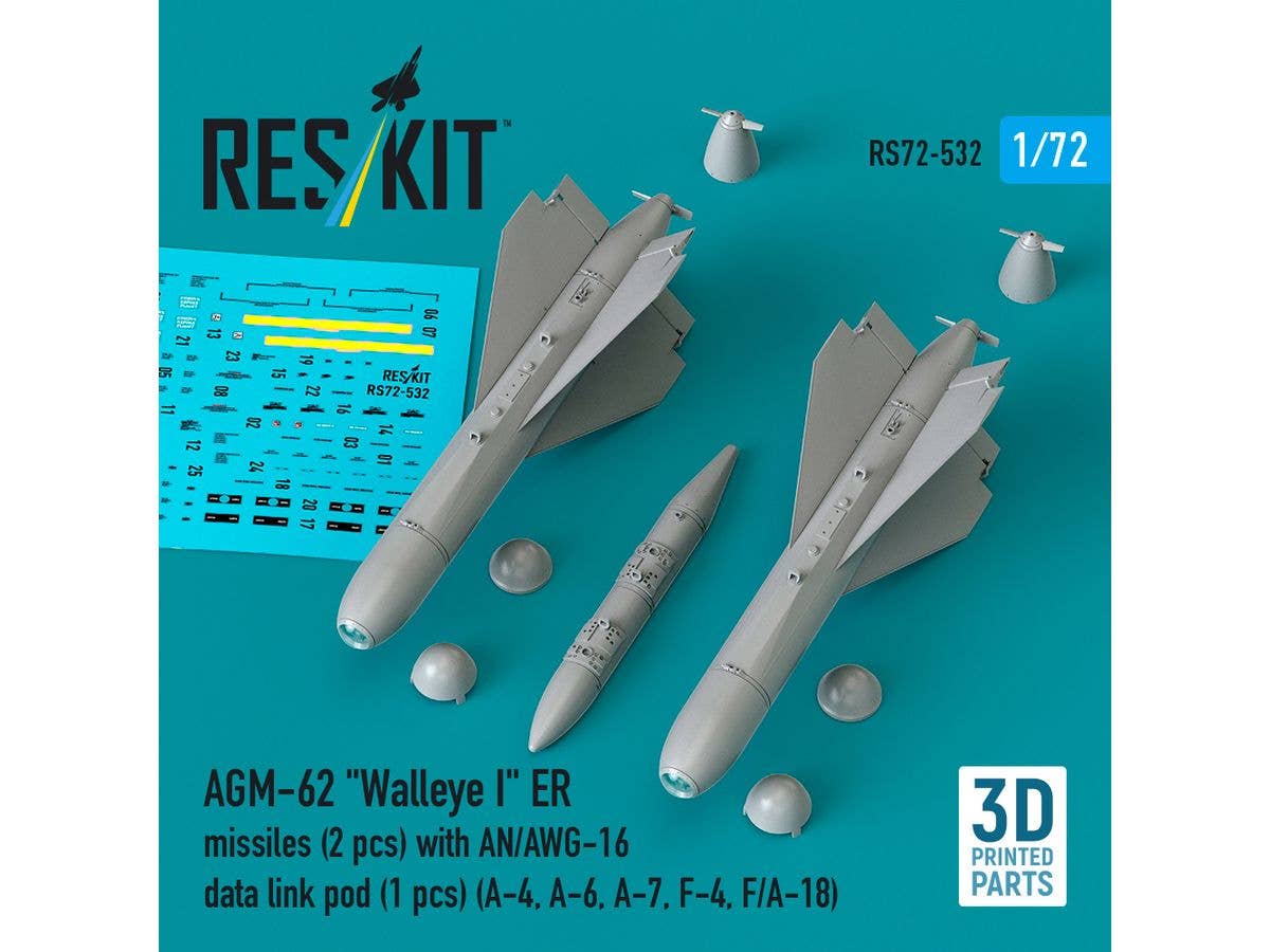AGM-62 Walleye I ER missiles (2 pcs) with AN/AWG-16 data link pod (1 pcs)