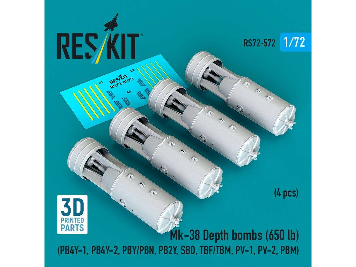 Mk-38 Depth bombs (650 lb) (4 pcs)