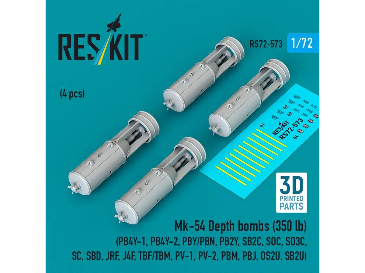Mk-54 Depth bombs (350 lb) (4 pcs)