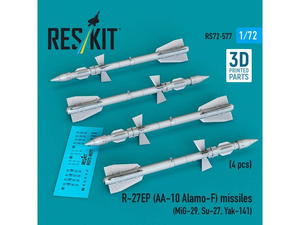 R-27EP (AA-10 Alamo-F) missiles (4 pcs)