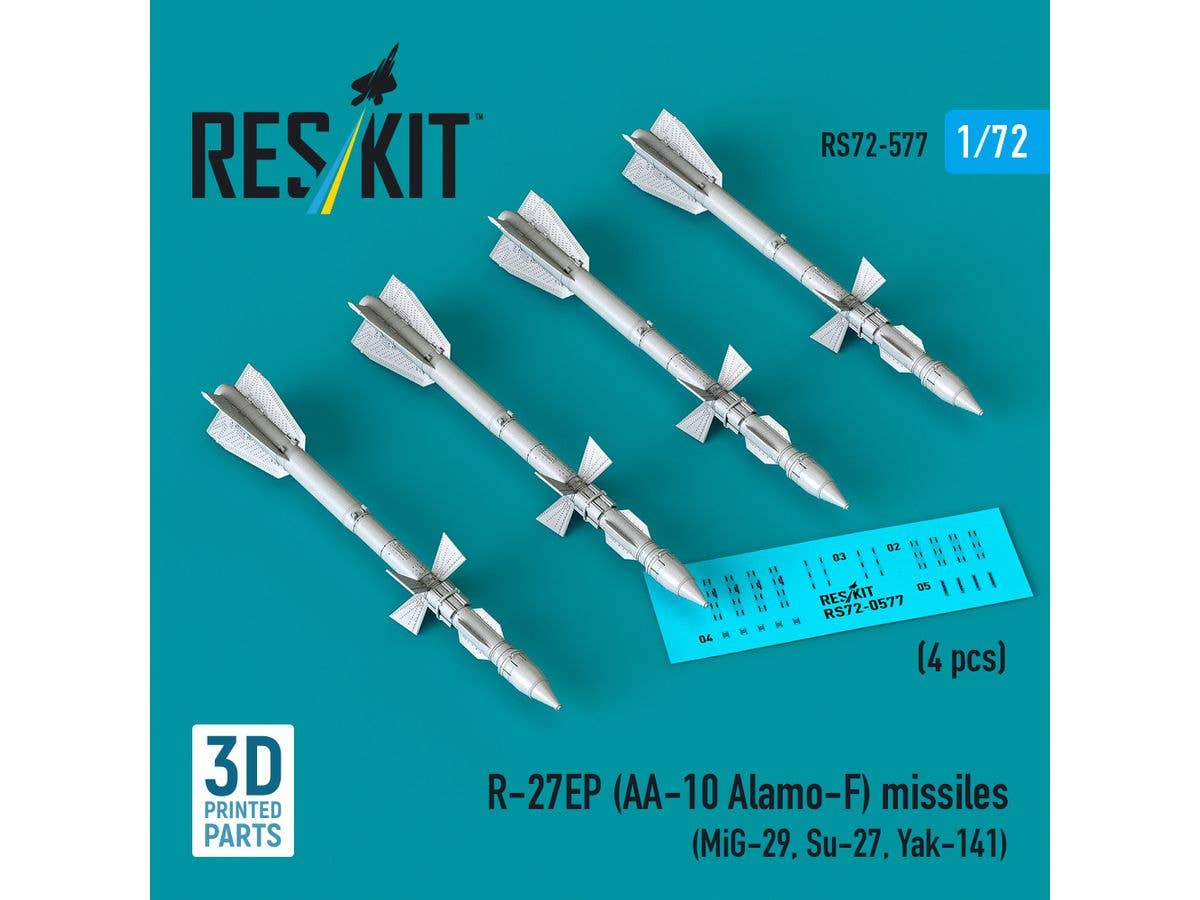 R-27EP (AA-10 Alamo-F) missiles (4 pcs)