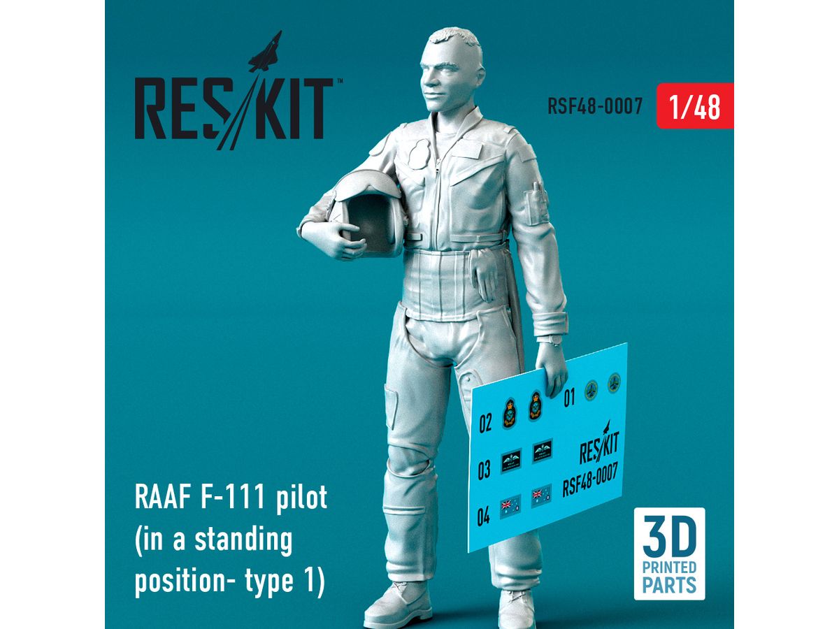 RAAF F-111 pilot (in a standing position- type 1) (3D Printing)