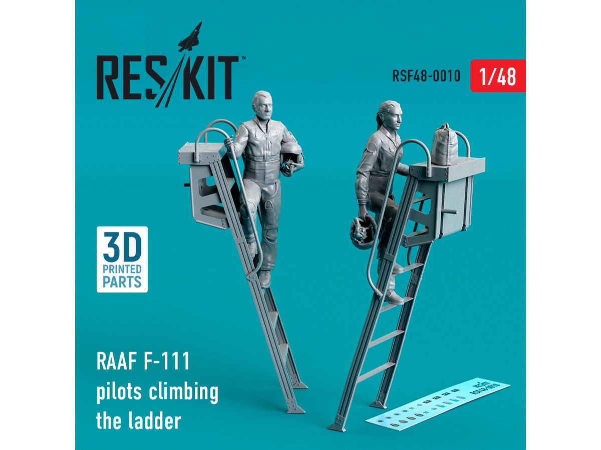 RAAF F-111 pilots climbing the ladder (2 pcs) (3D Printing)