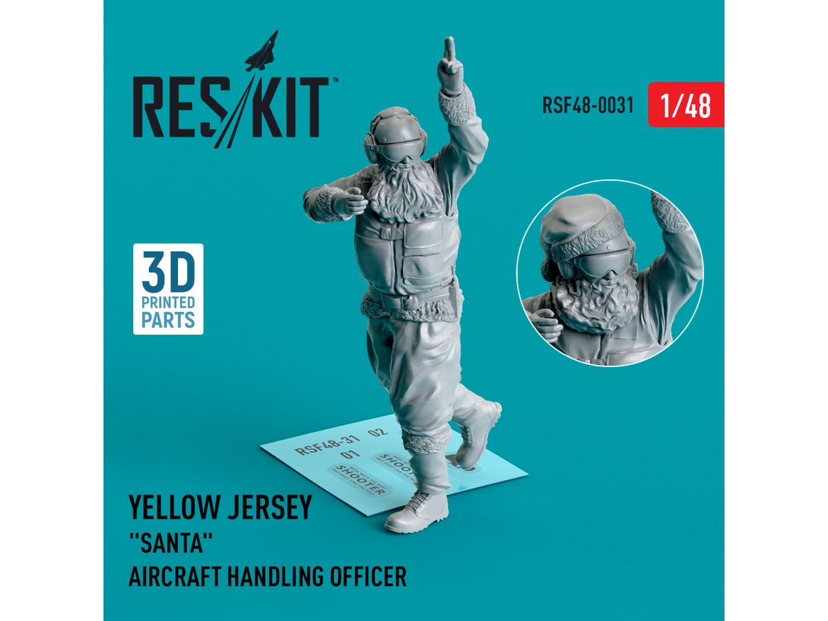 Yellow jersey Santa Aircraft Handling Officer (1 pcs) (3D Printed)