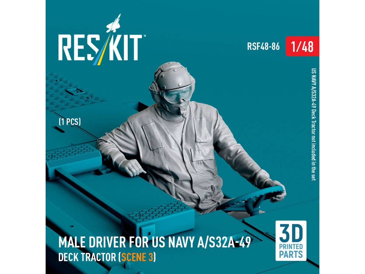 Male driver for US NAVY A/S32A-49 Deck Tractor (scene 3)