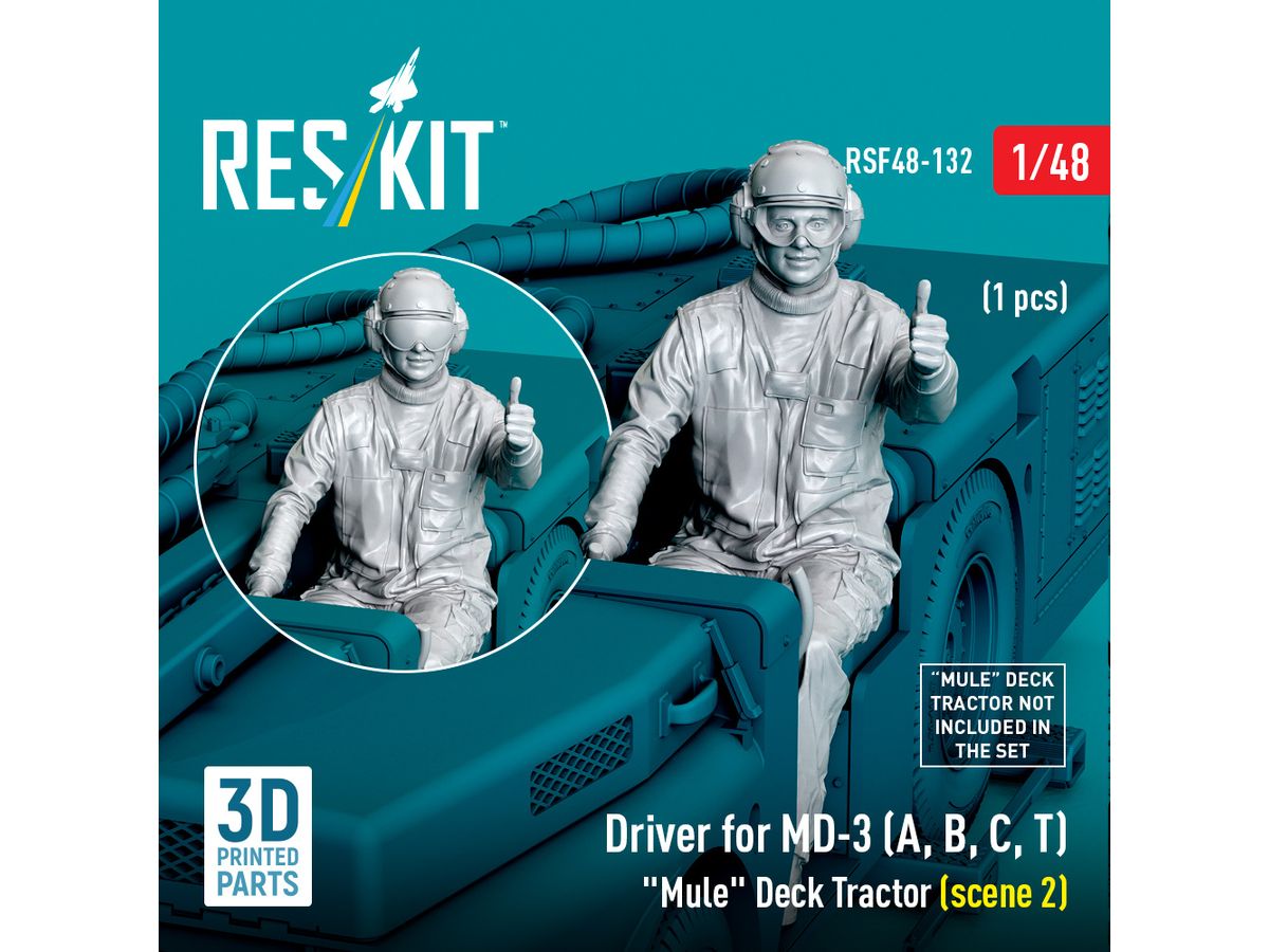 Driver for MD-3 (A, B, C, T) Mule Deck Tractor (scene 2) (1 pcs) (3D Printed)