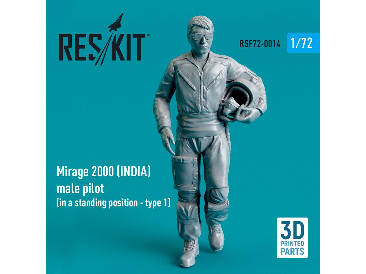 Mirage 2000 (INDIA) male pilot (in a standing position - type 1) (3D Printed)