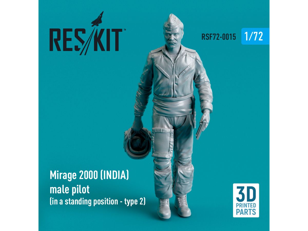 Mirage 2000 (INDIA) male pilot (in a standing position - type 2) (3D Printed)
