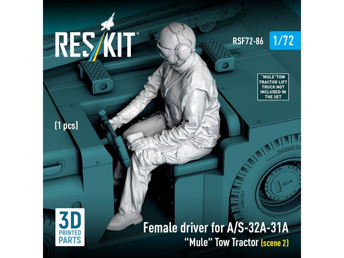 Female driver for A/S-32A-31A ''Mule'' Tow Tractor (scene 2)