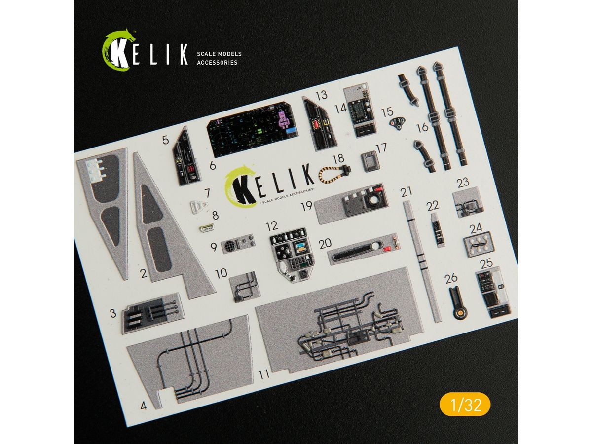 F-35C - Interior 3D Decal for Trumpeter kit