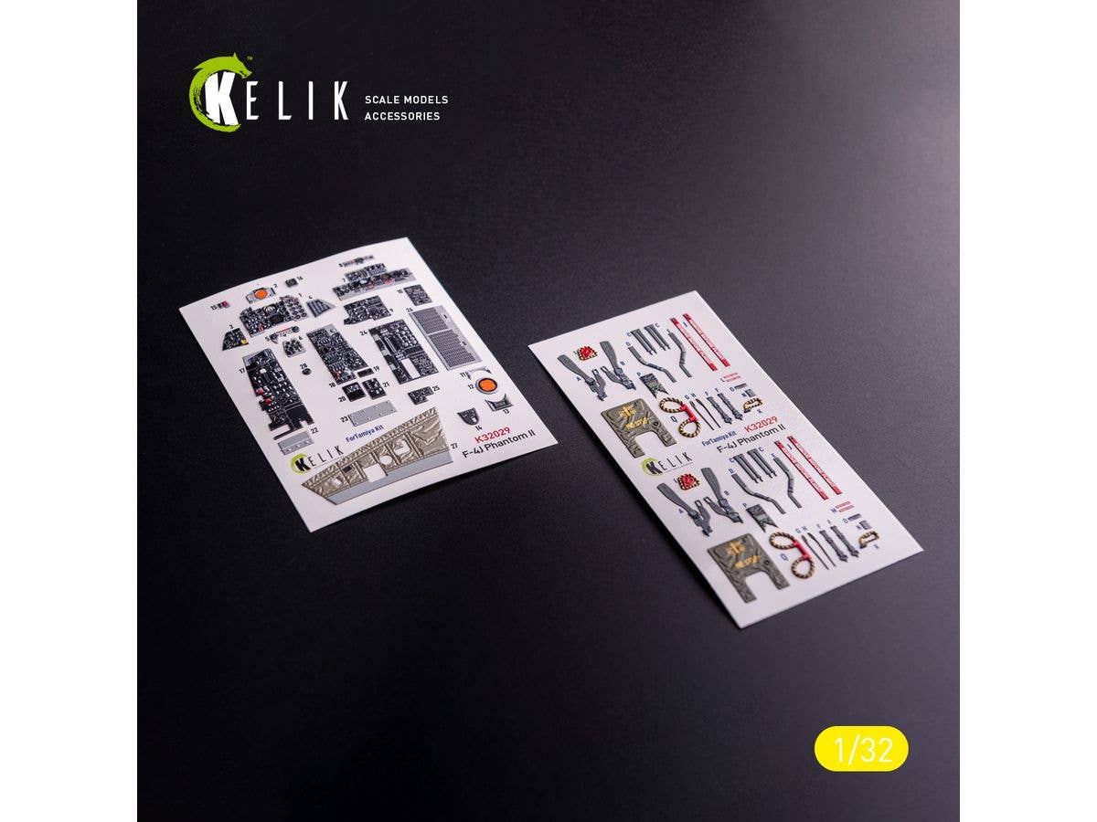 F-4J - interior 3D decals for Tamiya kit