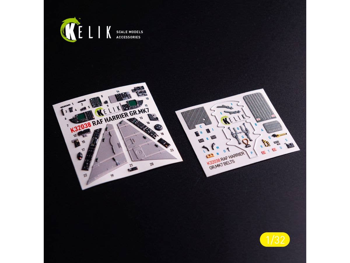 GR.MK7 Harrier - interior 3D decals for Trumpeter kit