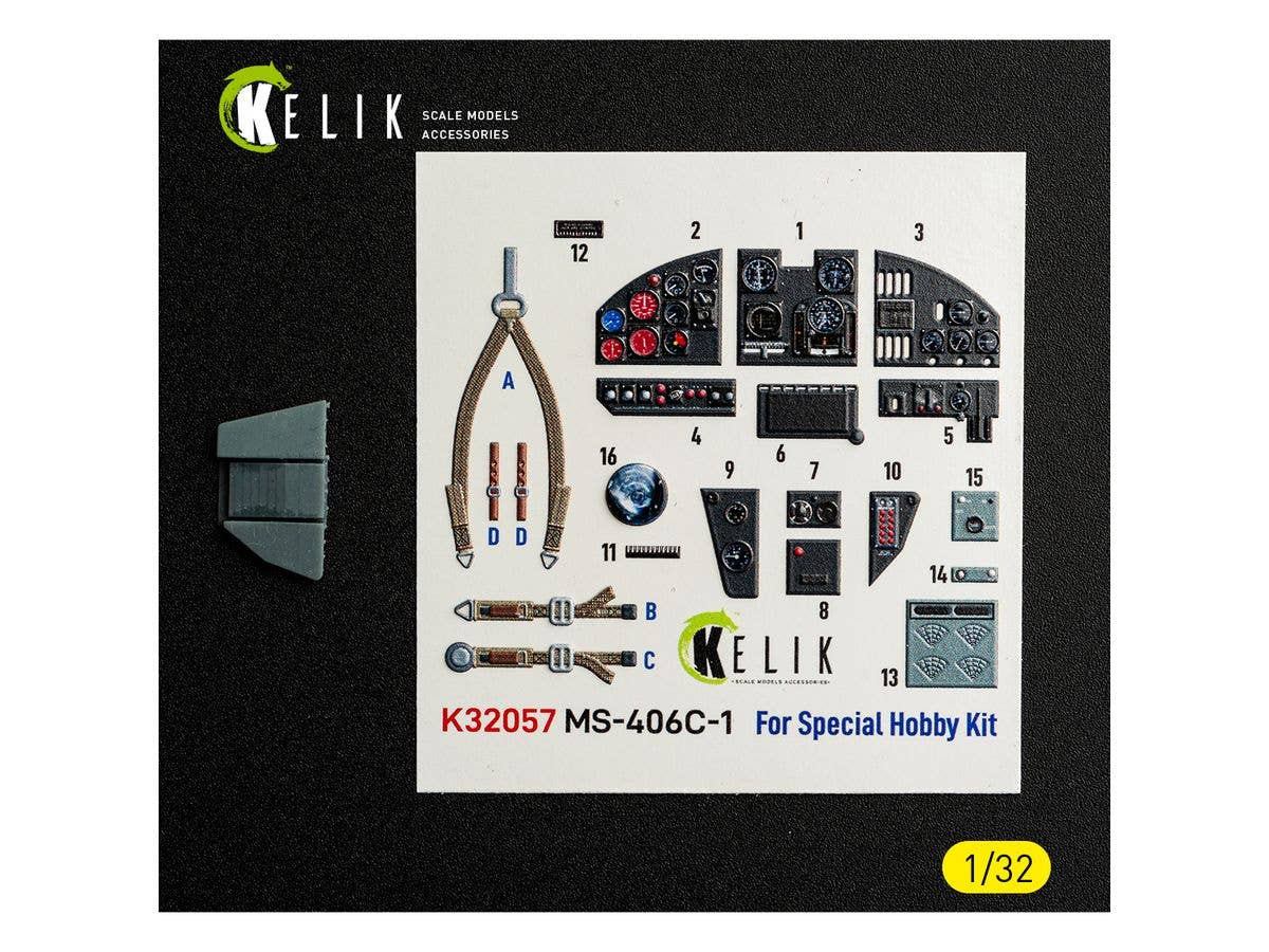 MS-406C-1 - interior 3D decals for Special Hobby kit