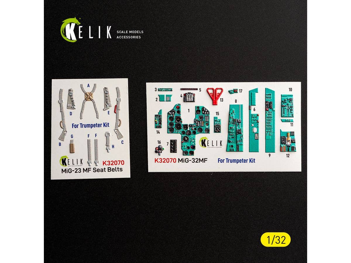 MiG-23 MF - interior 3D decals for Trumpeter kit