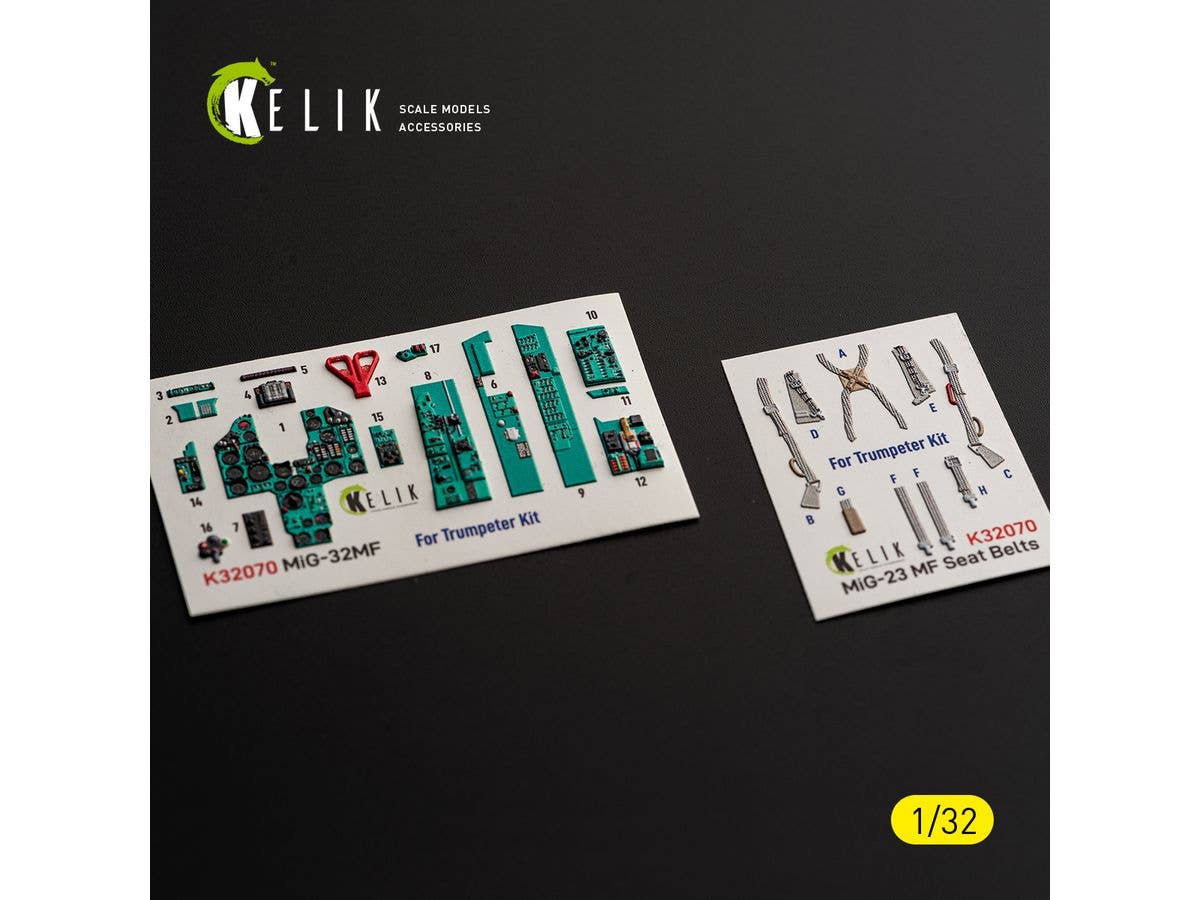 MiG-23 MF - interior 3D decals for Trumpeter kit