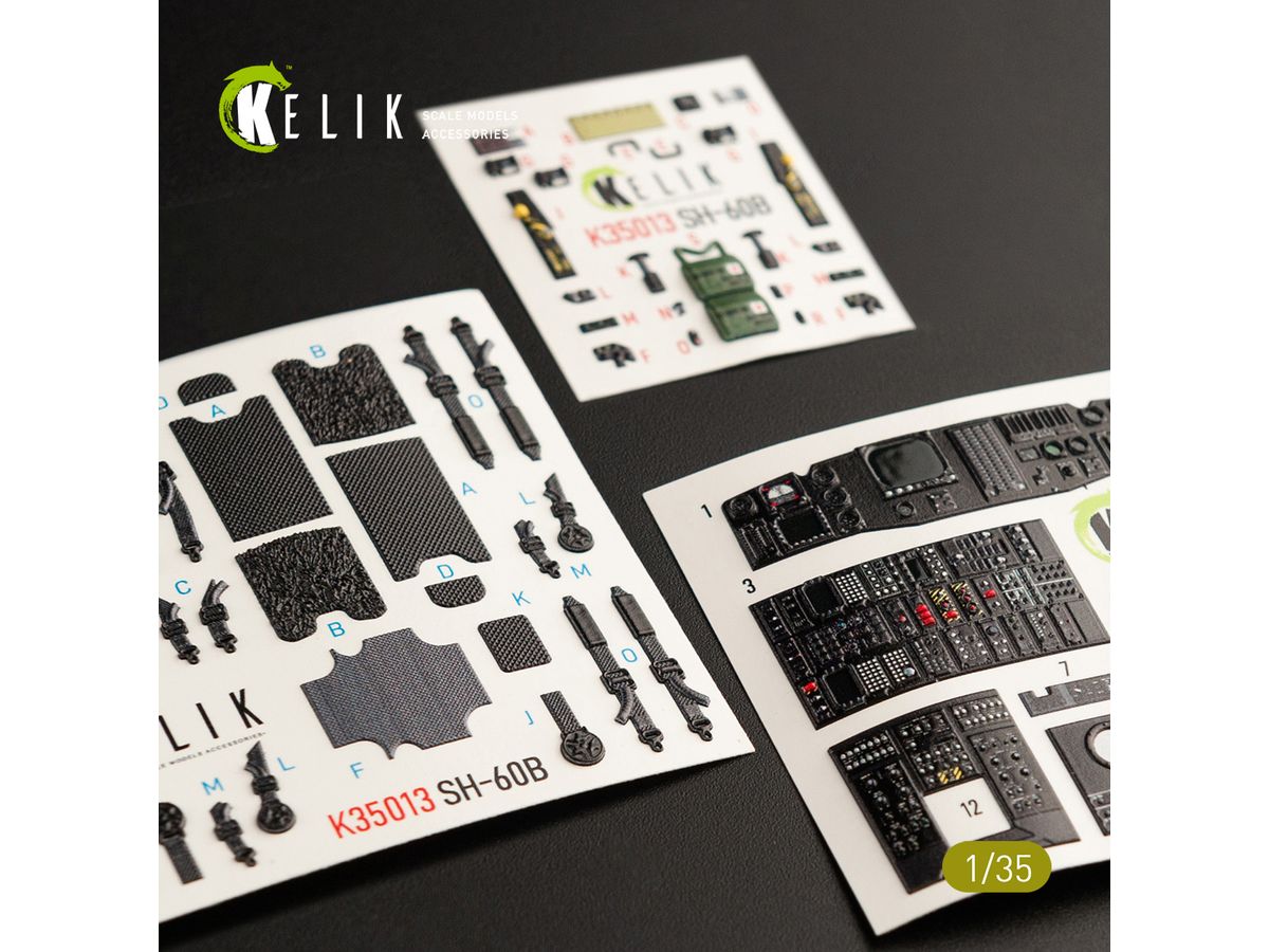 SH-60B interior 3D decals for Kitty Hawk kit
