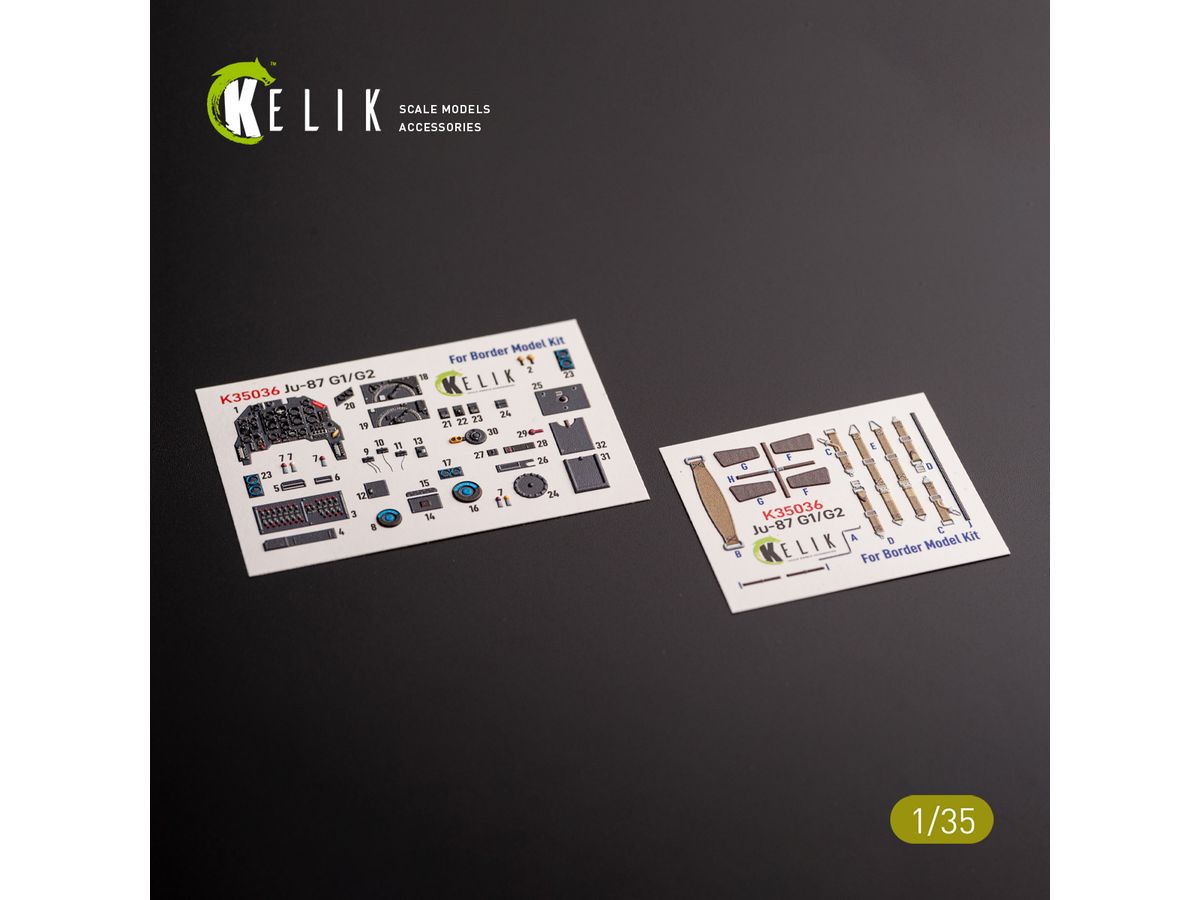 Ju87G-1/G-2 - interior 3D decals for Border Models kit (for. Border Models)