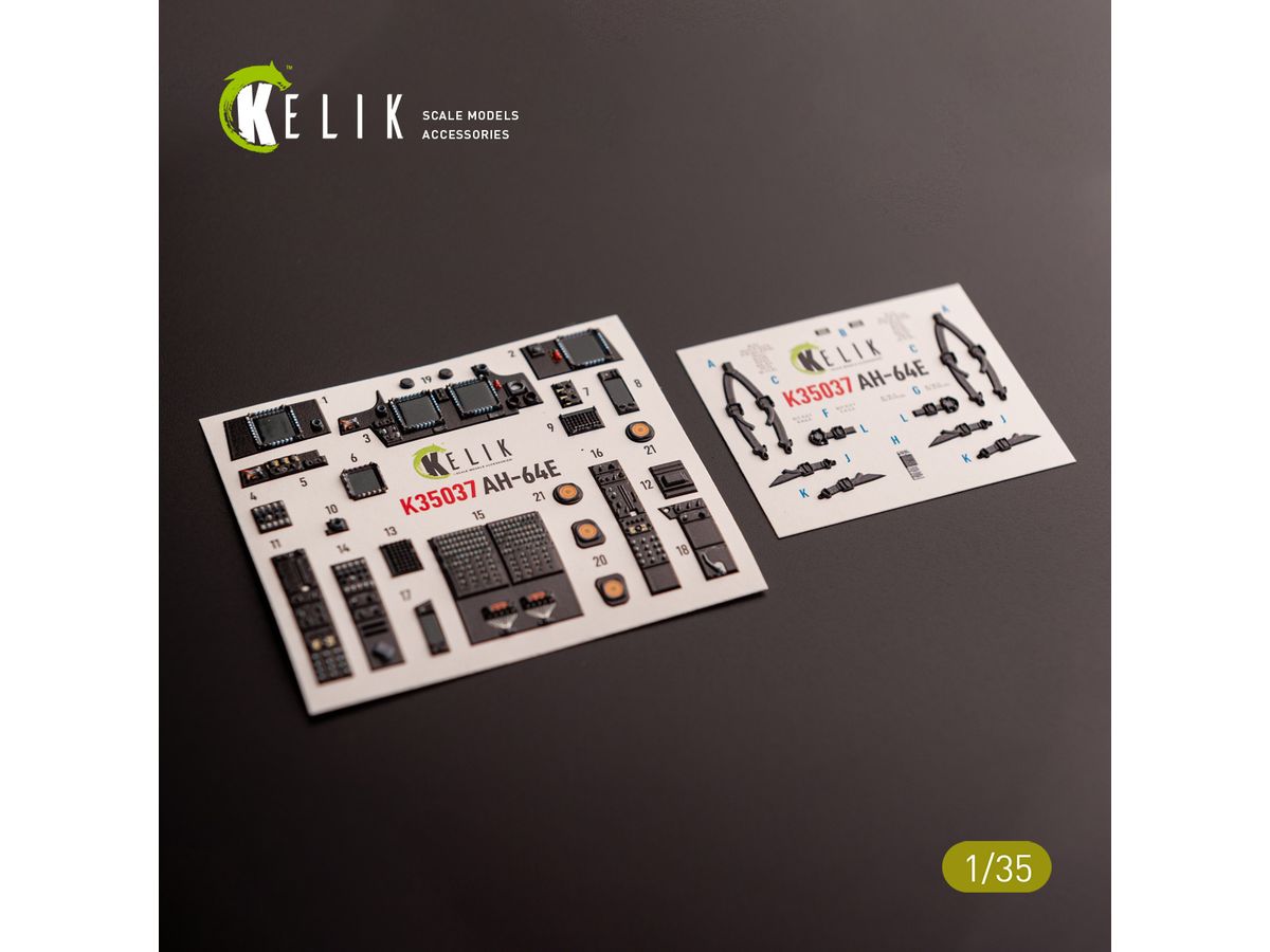 AH-64E Apache interior 3D decals for Takom kit (for. Takom)