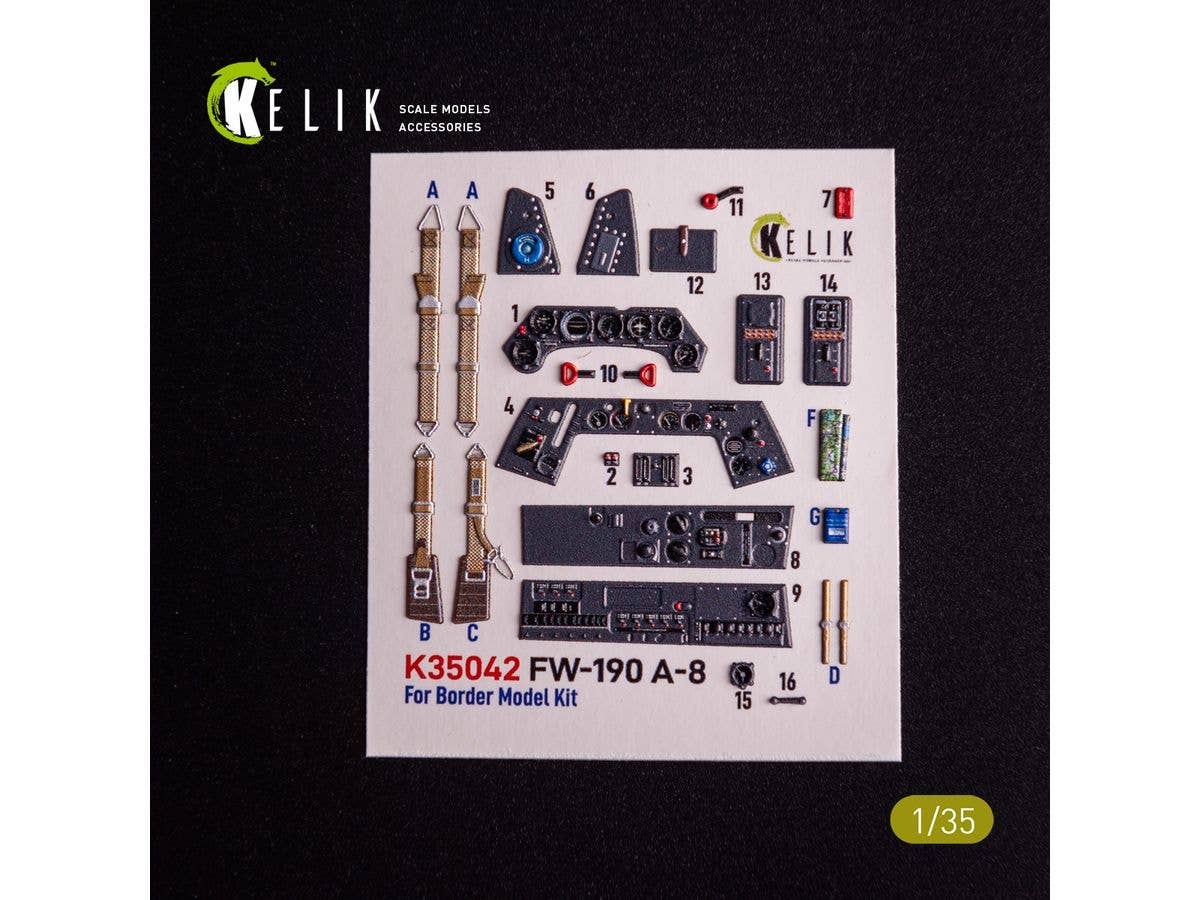 FW-190A-8 - interior 3D decals for Border Models kit