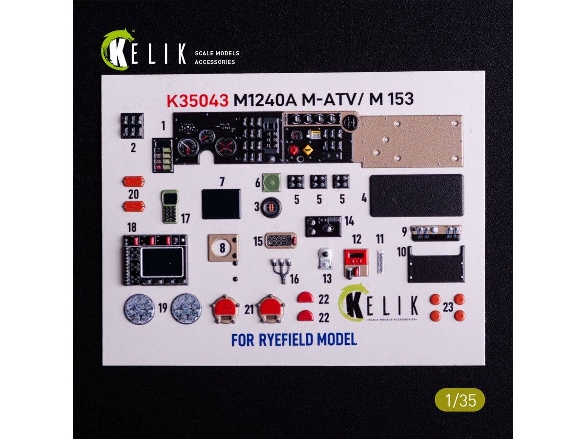 M1240A M-ATV - interior 3D decals for RFM kit