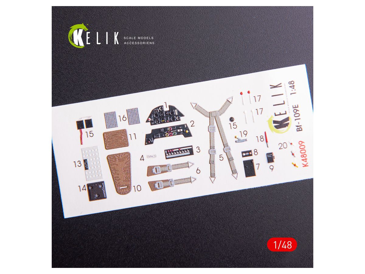 Bf-109E interior 3D decals for WingsyKits kit