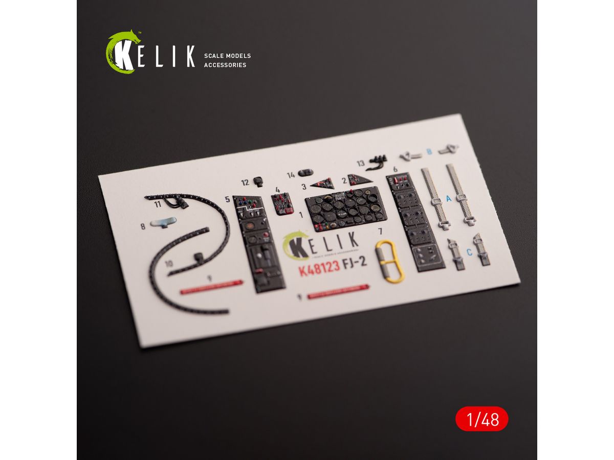 FJ-2 - interior 3D decals for Italeri kit (for. Italeri)