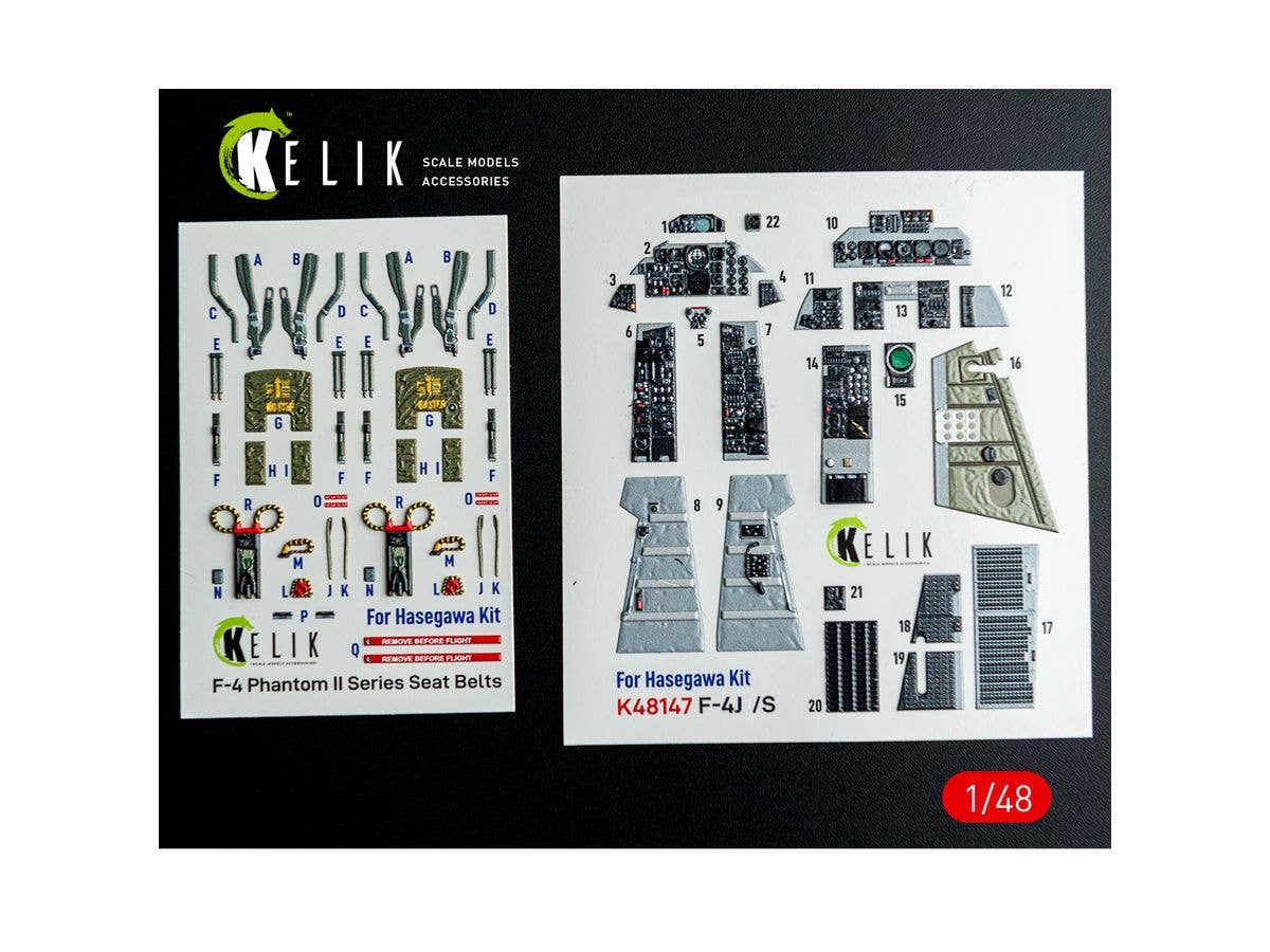 F-4J/S - interior 3D decals for Hasegawa kit