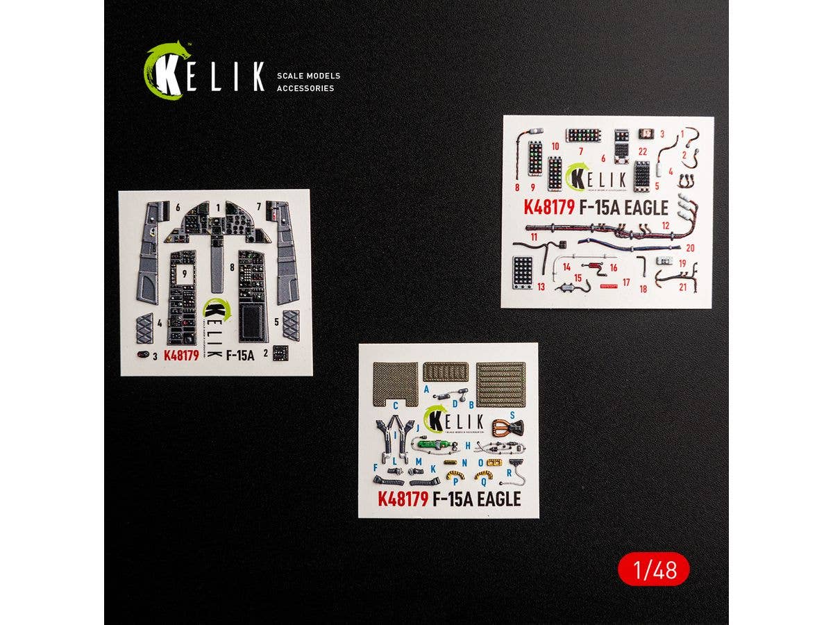 F-15A - interior 3D decals for Hasegawa kit