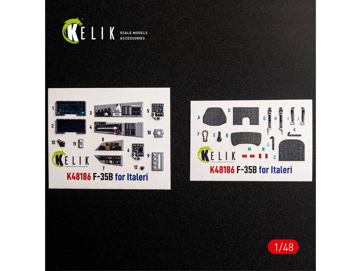 F-35B - interior 3D decals for Italeri kit