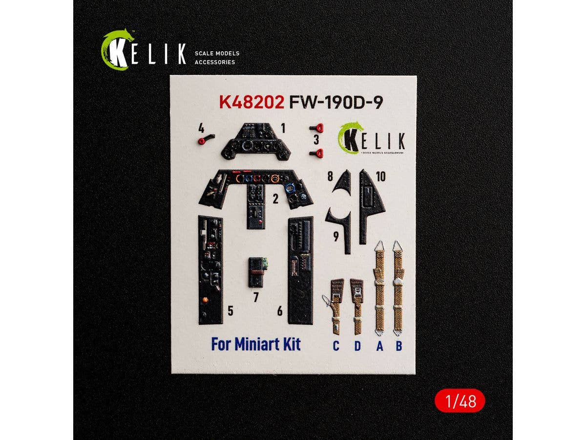 FW-190D-9 - interior 3D decals for MiniArt kit