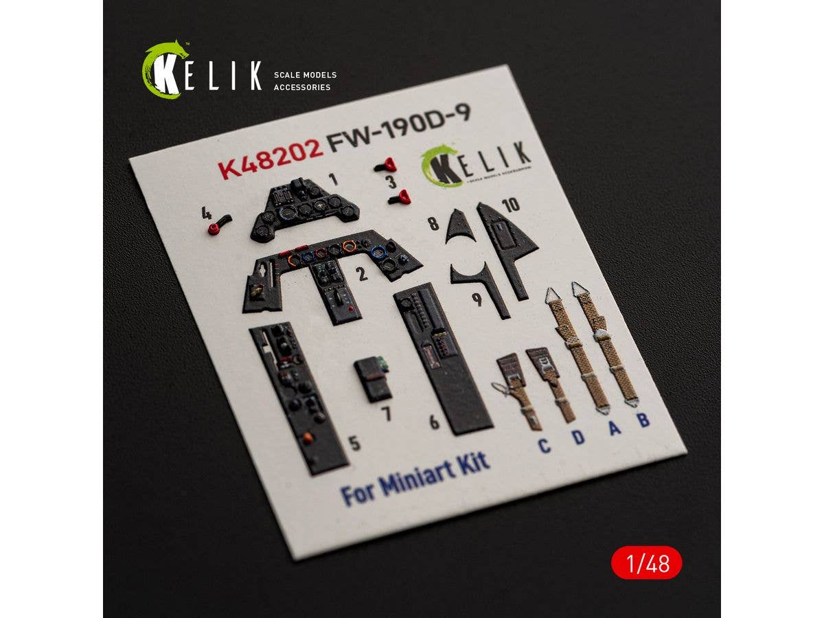 FW-190D-9 - interior 3D decals for MiniArt kit